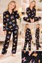 Girl's Cotton Long-Sleeved Button-Down Pajama Set - 4
