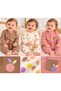 100% Cotton Baby Girl 3-Piece Romper Set - 2