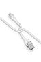 كابل شحن ونقل بيانات USB-A إلى USB-L، كابل مجدول بطول 1 متر مصمم لأجهزة آيفون وآيباد وآيبود، 2.4 أمبير 12