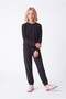 Girl's Textured Sweatpants with Elastic Cuffs - 2