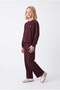 Girl's Sweatshirt with Ribbed Trim and Snap Detail on the Sides - 3