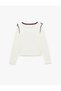 Bow-Tie Cotton Crew Neck Long Sleeve Printed T-Shirt - 2