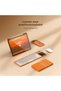 لوحة مفاتيح بلوتوث قابلة للطي من Cube Pocket مع لوحة لمس - تصميم ثلاثي الطيات فائق المحمولية، تخطيط 64 مفتاحًا - 3