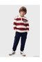 Lcw Kids Burgundy Striped Boys' Suit