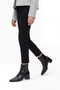 Maroby Black Skin Genuine Leather Women's Thick Heeled Boots - 2