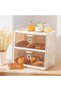 Extra Large Bread Box (White, Double Layer) - 2-Tier Bread Storage for Kitchen Countertop, Transpare - 7