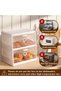 Extra Large Bread Box (White, Double Layer) - 2-Tier Bread Storage for Kitchen Countertop, Transpare - 6