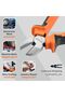 Cutter Plier - 6inch, Black and Orange - Diagonal Side Cutting Pliers with Rubber Handle, Sharp Edge - 4