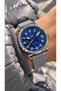 In Stylish Box, 3 Atm Gray Silicone Cord, Navy Blue Dial, Men's Wristwatch+Bracelet