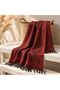 Flr-5029 Red Black Paisley Patterned Double-Sided Pashmina Shawl |   Eos Collective - 2