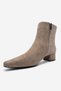 Maroby Mink Suede Genuine Leather Women's Thick Heeled Boots - 7