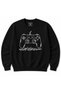 Game Mode on – Minimalist Gaming Controller Graphic Sweatshirt
