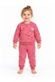 26510-26 Girl's Heart Printed Love Peace Sweatshirt and Sweatpants 2-Piece Set 9–24 Months