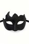 Black Venetian Mask with Glitter Pattern Lace-Up Masquerade Party Costume Halloween Halloween - 7