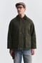 Suede Collar Trench Coat with Pocket Bags - 2