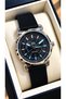 Stylish in a Box, 3 Atm Black Silicone Cord, Black Dial, Men's Wristwatch+Bracelet - 2