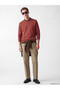 Özmarka New Season Brown Crew Neck Men's Sweatshirt - 2