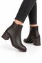 Women's Cold-Proof Heeled Boots (5cm) Brown - 2