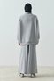 سويت شيرت ألبا بسحاب نصف كلي باللون الرمادي - 5