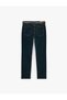 Belted Cotton Five-Pocket Slim Fit Jean Trousers - Brad Jean - 2