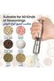Salt and Pepper Grinder Set,One-Hand Thumb Press Mill - 3