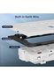 مقبس حائط مزدوج التبديل، منفذ طاقة كهربائي مع منافذ شحن USB C و USB A، تصميم مسطح - 3