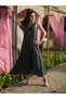 Forest green and rust layered dress - 3