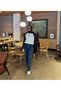 Women's Garnished Advertising Sleeve Tunic Blouse - 2