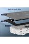 مقبس حائط مزدوج التبديل، منفذ طاقة كهربائي مع منافذ شحن USB C و USB A، تصميم مسطح - 3