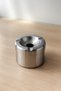 Ash Tray Aegean Ashtray with Silver Lid Odorless Stainless Metal Desktop Ashtray 2 Pieces - 2