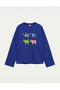 Oversize 100% Cotton 3 Thread Sweatshirt - Cow Collection