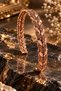 Women's Copper Bracelet - Leaf Patterned Women's Copper Bracelet Authentic Handcrafted Adjustable Design - 5