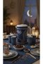 طقم رمضان أنيق مع إبريق و4 أكواب متطابقة، إبريق زخرفي بنمط هندسي عربي، 2 - 3