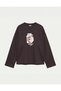 Oversize 100% Cotton 3 Thread Sweatshirt - Choco!