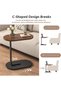 End Table, Couch Tables That Slide Under, C Shaped Side Table, Home Side Tables for Small Spaces, Li - 4
