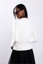 Ecru Crew Neck Knitwear Cardigan 140722 - 6