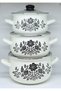 18-20-22 cm 2-3-4 Liter Enamel Pot Set - 2