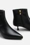 Vi̇sta Women's Short Heeled Pointed Toe Boots A012-K35 - 3