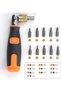 Ratcheting Screwdriver, 10 in 1 Multi-angle Ratchet Screwdriver Professional Tools, 180掳 Multi-angle - 2