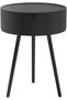 Round End Nightstand with Storage,Multifunctional Small Table-Durable & Stylish-Modern Small Side Ta - 3