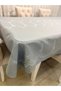 Embroidered Linen Textured Seamless Tablecloth 240X150 - 3
