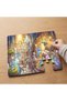 24 Piece Wooden Children's Puzzle with Cute Dragons in the Cave Design