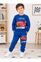 4-10 Years Old Boy's 100% Cotton Car Printed Top and Bottom Set