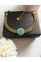 Blue Flower Evil Eye Beads Tarnish-Resistant Steel Bracelet - 3