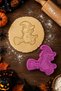 Witch with Broom Halloween Cookie Mold and Candy Dough Mold