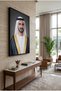 Premium Canvas Print: Sheikh Mohammed bin Rashid Al Maktoum & Burj Khalifa – 60x90 Gallery Wrapped - 4