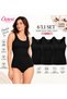 Özten 6-Piece Women's 100% Cotton Ribbed Fabric Wide Strap Athlete Set