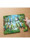 24 Piece Wooden Children's Puzzle with Colorful Parrots Design in the Forest