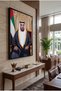 Premium Canvas Print: H.H. Sheikh Mohamed bin Zayed Al Nahyan Royal Portrait with UAE Flag – 60x90 Gallery Wrapped - 2