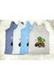 Dinosaur Printed Boys' Cotton Tank Top Boxer Set of 4 - 2